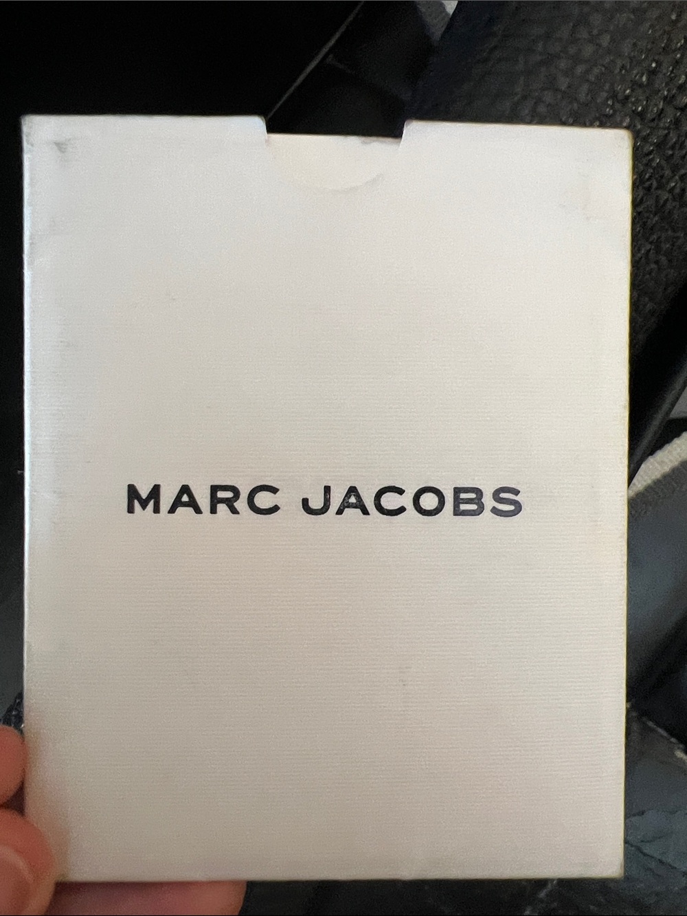 Marc Jacobs Black Leather Crossbody with Black-and-White Striped Strap - Picture 13 of 14
